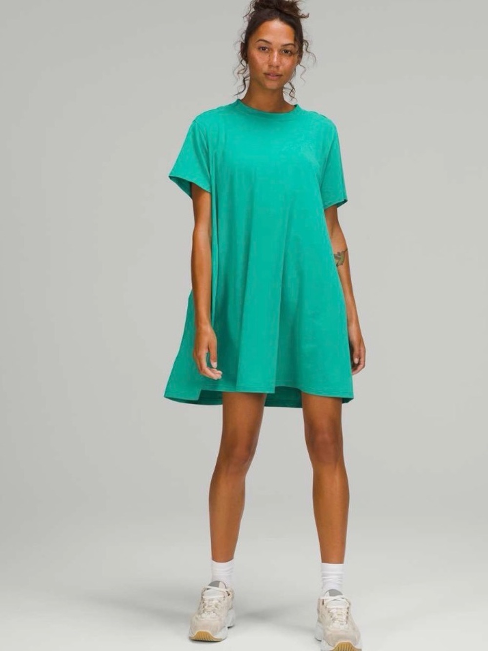 lululemon athletica Teal Swing T-Shirt Dress